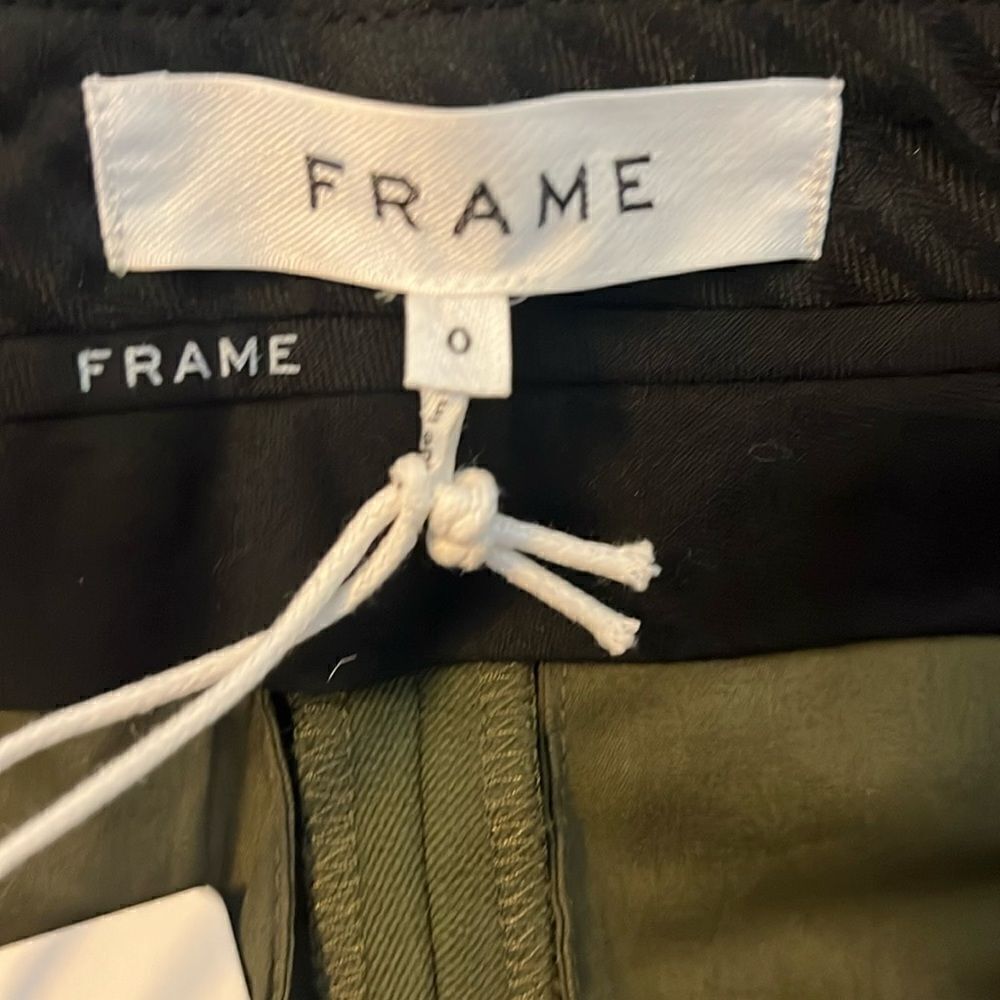 FRAME Le Crop Palazzo Trousers - Fatigues size 0 $298 - Picture 10 of 12